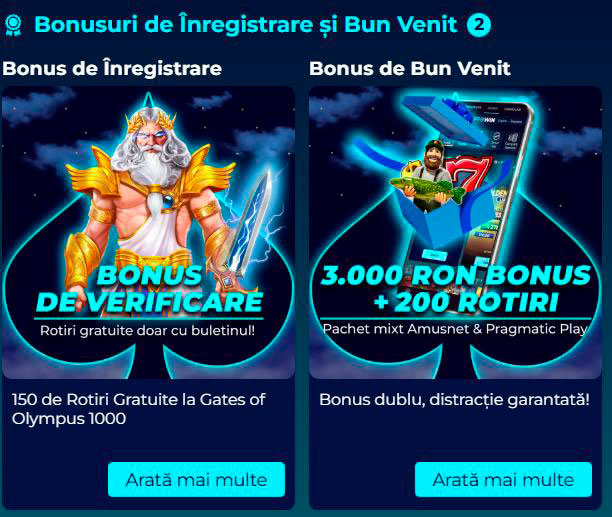 bonus de bun venit prowin